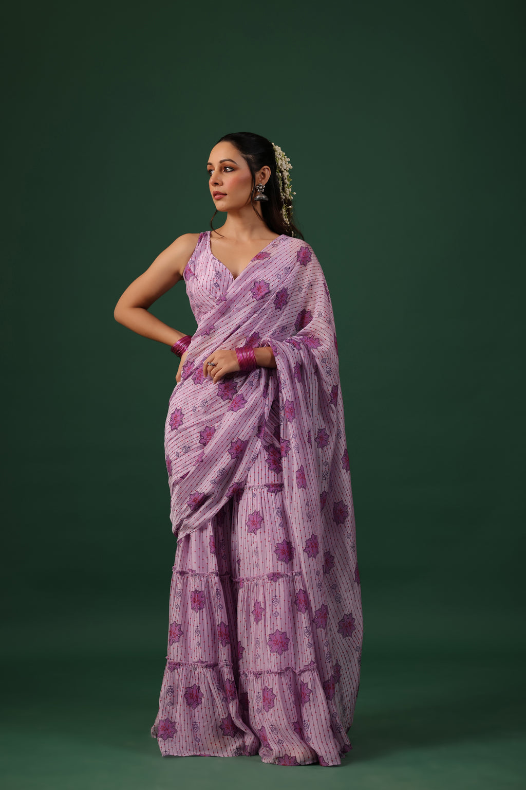 EVELYN DRAPED SAREE